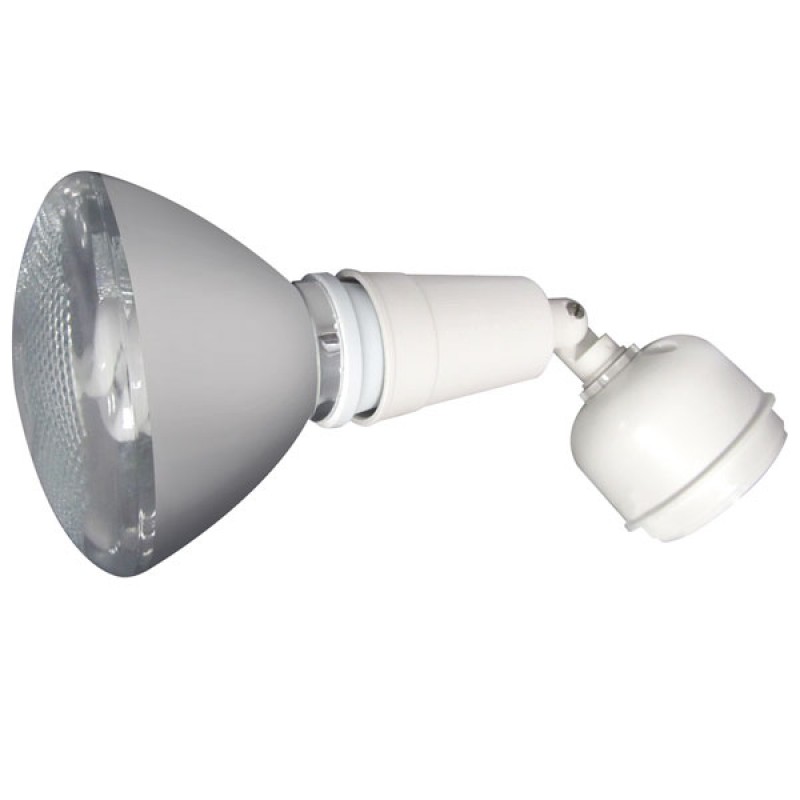 Single Lamp Holder Pack with CFL Lamp (White) Security Lighting & Sensors